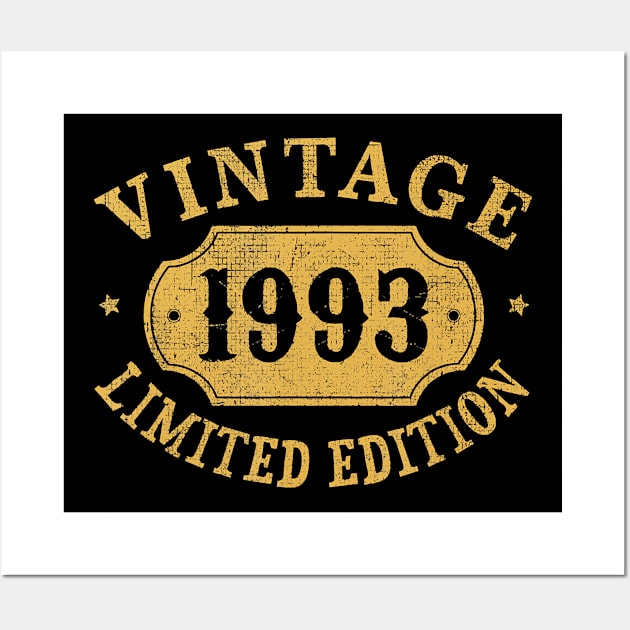 1993 27 years old 27th Limited Birthday, Anniversary Gift T-Shirt Wall Art by Hot food